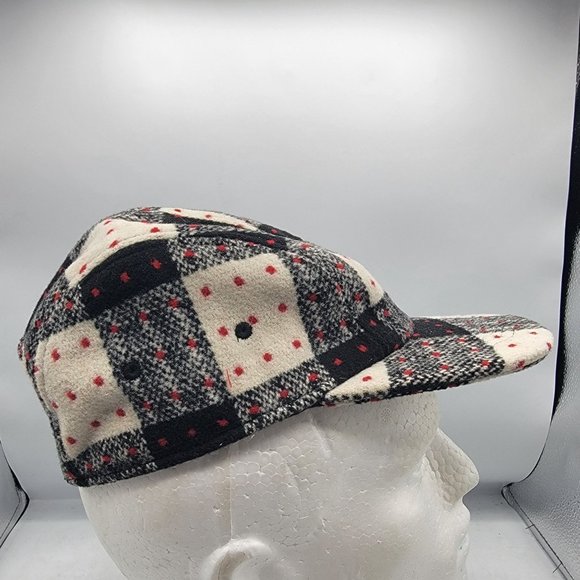 JonnyIV Plaid Wool Hat Winter Warm Adjustable Lightweight Casual Outdoors - Picture 4 of 11